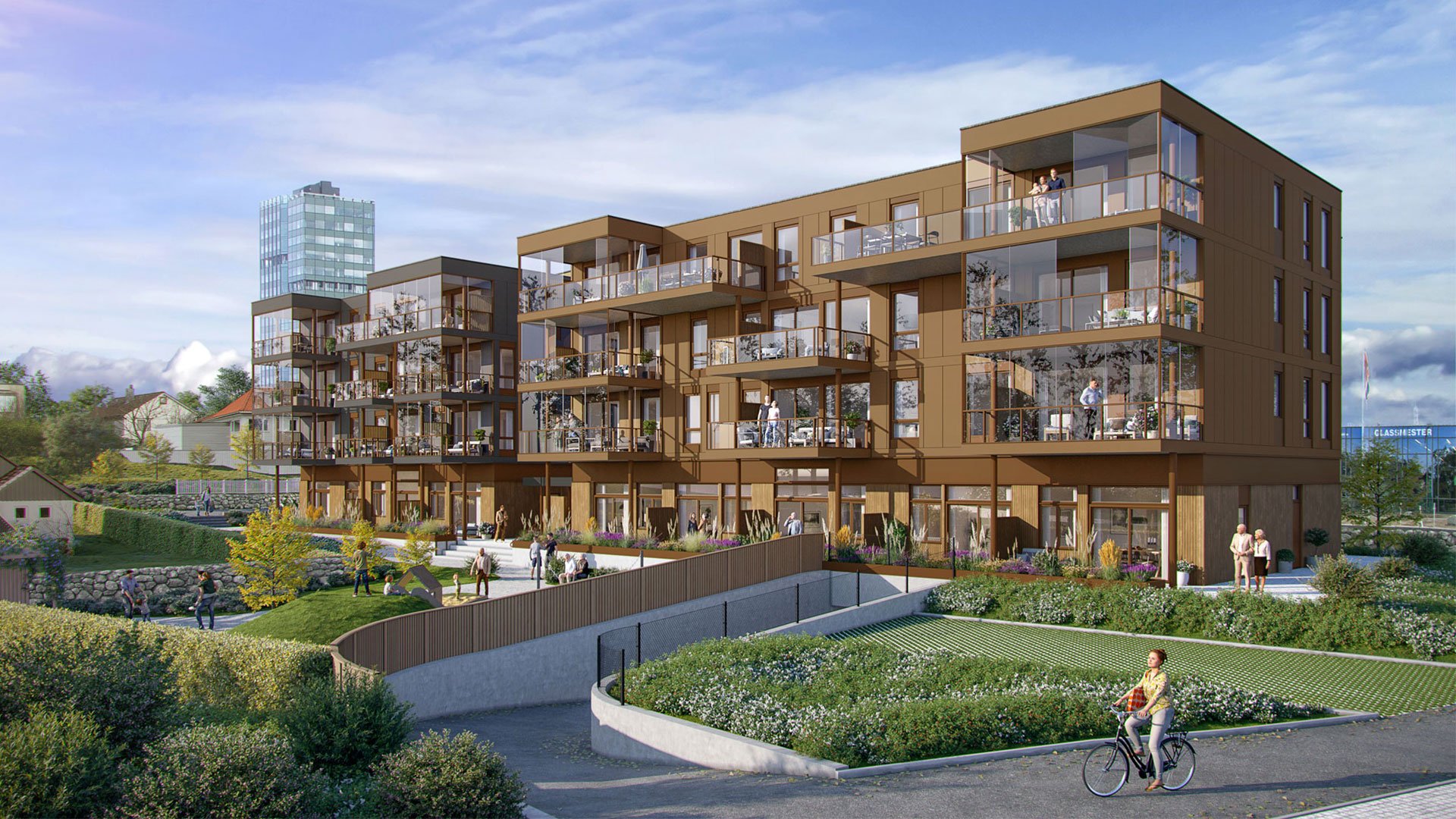 Det nye leilighetsprosjektet 550 på Bryne