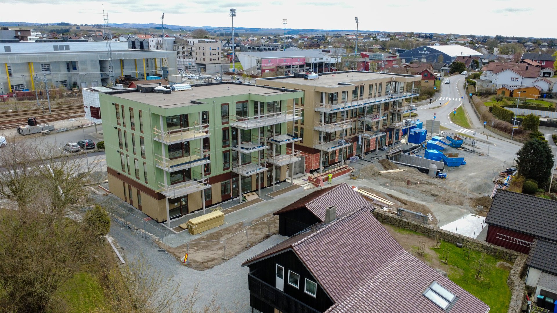 Byggeplassen til 550, april 2026