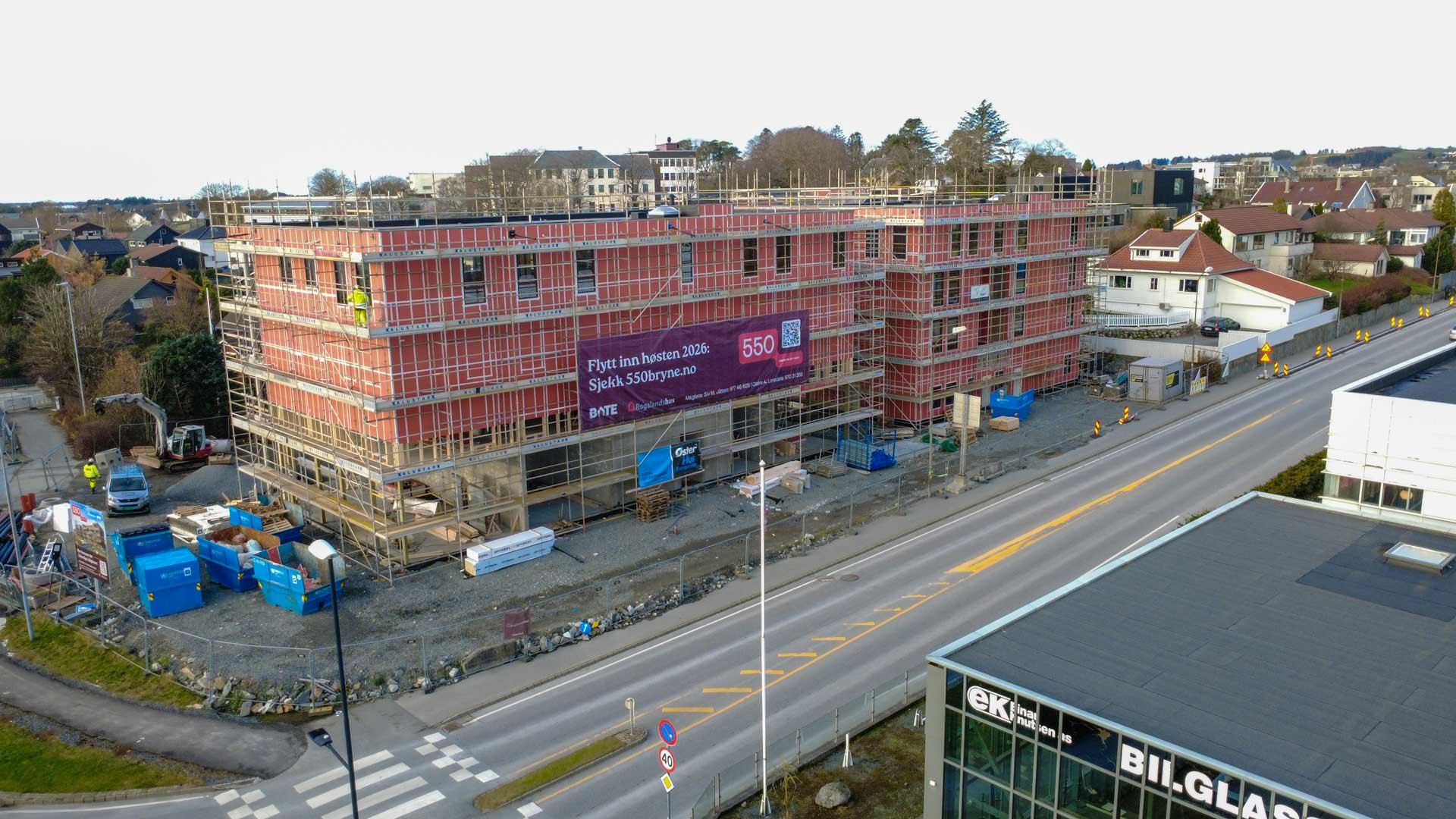 Byggeplassen til 550, november 2025