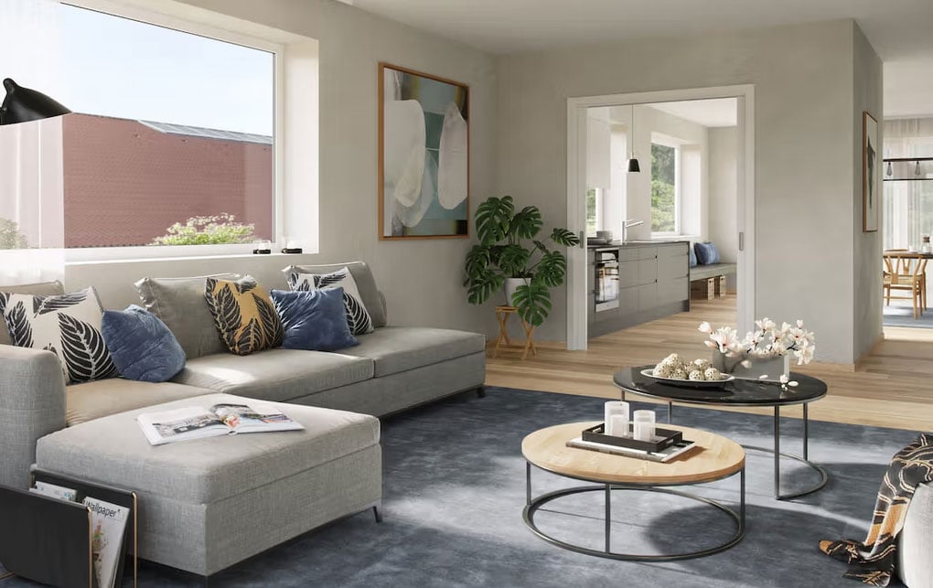 Stue-og-kjøkken-i-leilighet-A301