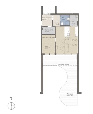 Plantegning leilighet 1C