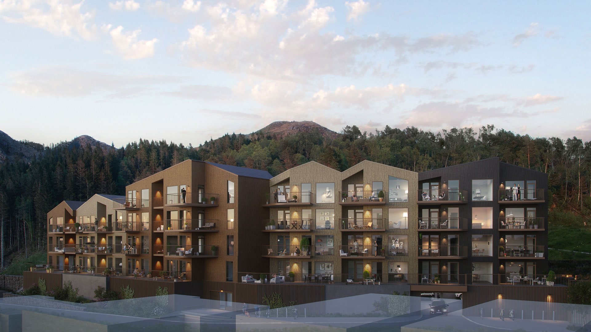 Første byggetrinn i Skogens ro