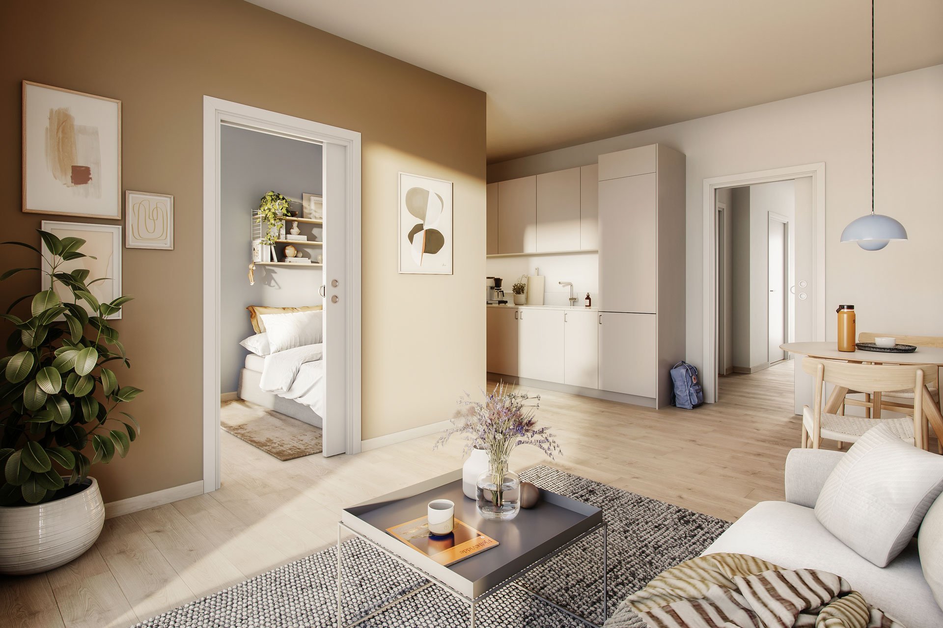 Leilighet 102 i første byggetrinn av Skogens ro