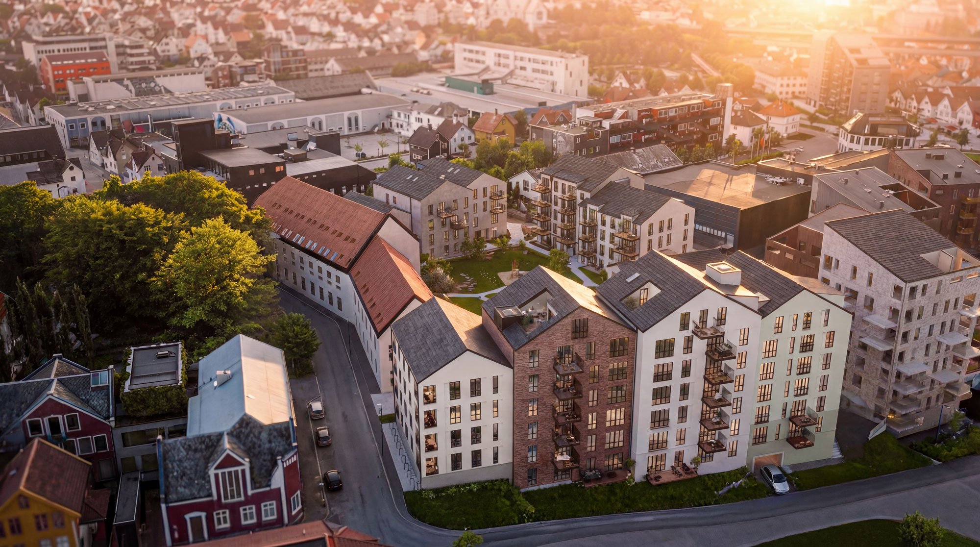 Støperiet Øst sett fra Lervigsveien
