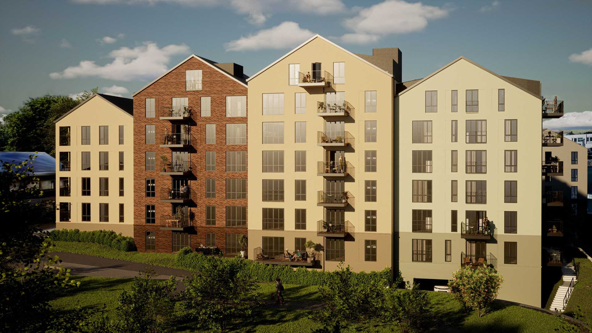 Støperiet Øst sett fra Lervigsveien