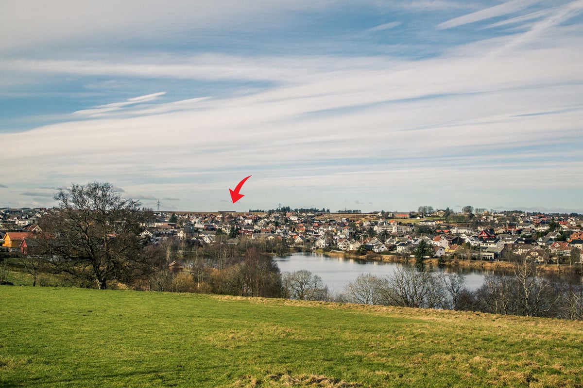 Utsikt mot Torger Carlsens gate fra Stokkelandsvannet