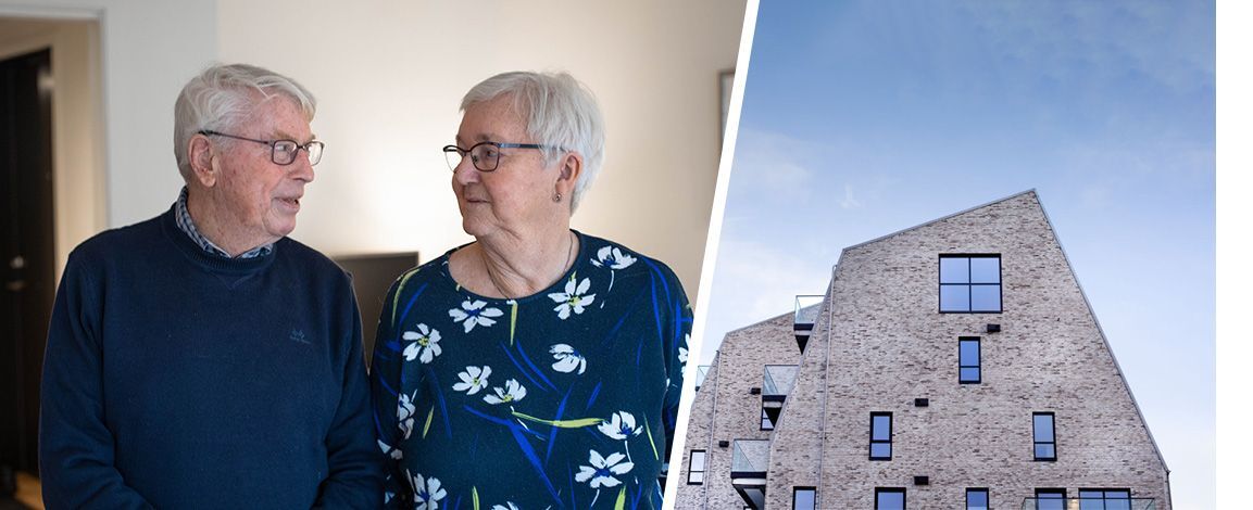 Arnvind og Solveig Brustvedt skal flytte inn i ny leilighet i Møllekvartalet i Sandnes