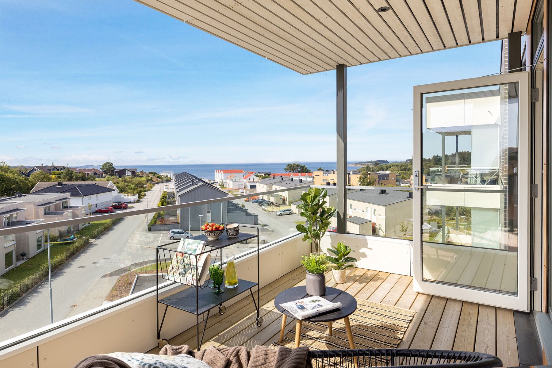 Utsikt fra leilighet i Goaleitet på Randaberg