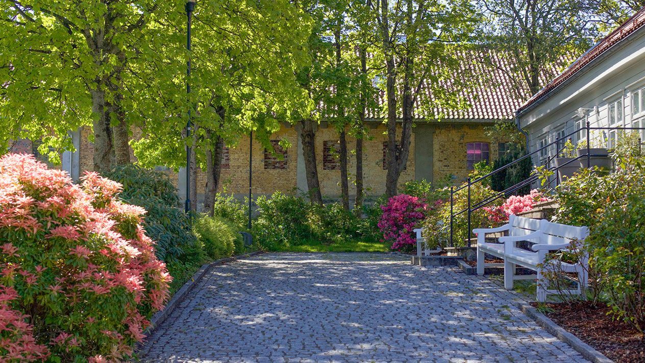 Frida Hansens hus med Køhlerlåven i bakgrunnen