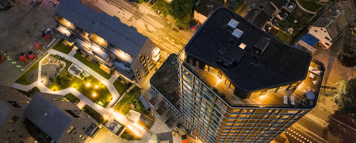 Møllekvartalet sett ovenfra