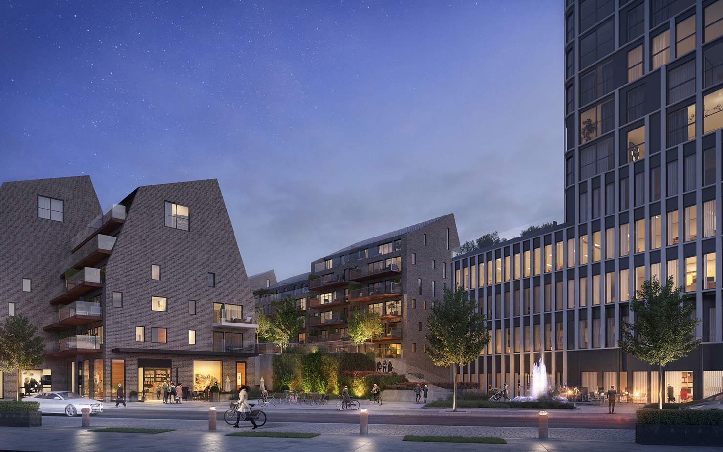 Gatetun i Møllekvartalet