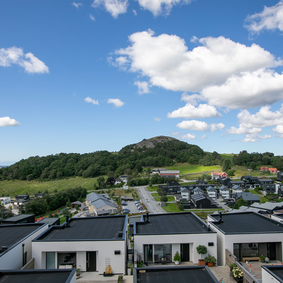 Utsikt fra leilighet 301 i første byggetrinn